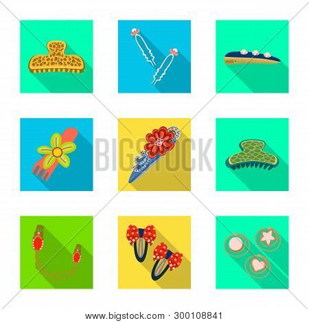 Vector Illustration Of Beauty And Fashion Logo. Set Of Beauty And Female Stock Vector Illustration.