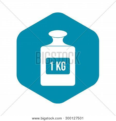 One Kilogram Weight Icon. Simple Illustration Of One Kilogram Weight Vector Icon For Web