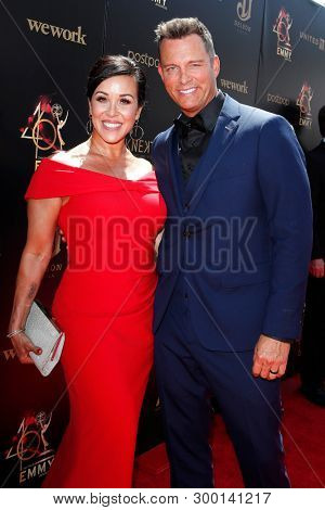 PASADENA - May 5: Lisa Martsolf, Eric Martsolf at the 46th Daytime Emmy Awards Gala at the Pasadena Civic Center on May 5, 2019 in Pasadena, California