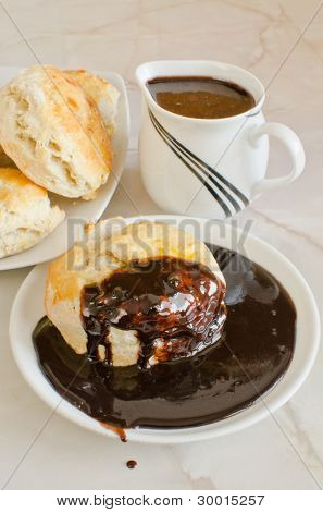 Koláčky s čokoládovou omáčkou