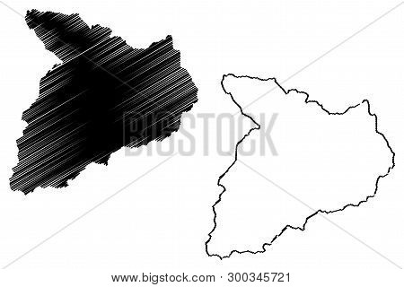 Baghlan Province (islamic Republic Of Afghanistan, Provinces Of Afghanistan) Map Vector Illustration