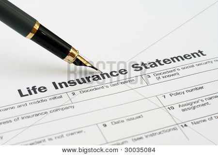 生命保険のステートメント