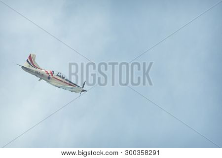 Zadar,croatia - April 26, 2019: The Wings Of Storm Aerobatic Display Team.
