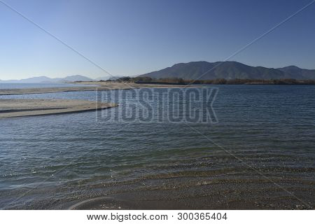 View Of Flumendosa River Near Porto Corallo Beach