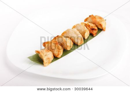 Plade af potstickers
