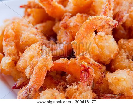 Filipino Crispy Breaded Shrimp, Camaron Rebosado, A Delicious And Popular Dish In The Seafood Loving