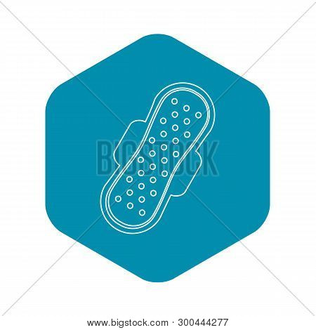 Sanitary Pad Icon. Outline Illustration Of Sanitary Pad Vector Icon For Web
