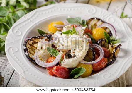 Grilled Eggplant With Tomatoes