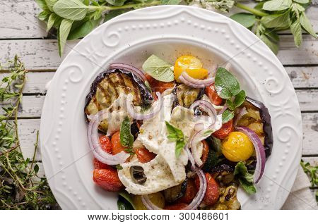 Grilled Eggplant With Tomatoes