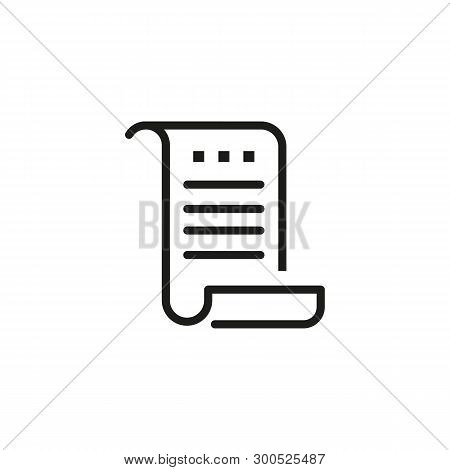 Commercial Writing Line Icon. Text Editor, Message, Copywriting. Viral Marketing Concept. Vector Ill