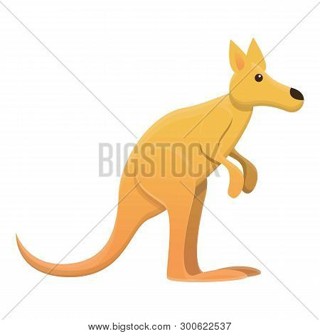 Kangaroo Icon. Cartoon Of Kangaroo Icon For Web Design Isolated On White Background