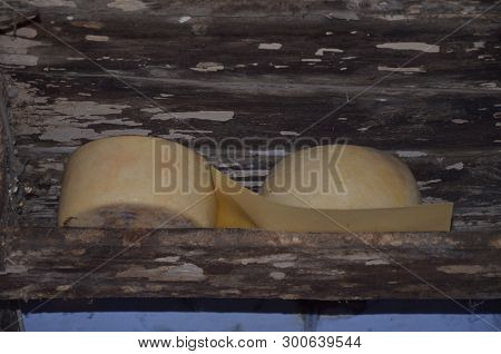 A Goat Cheese From Sardinia In A House