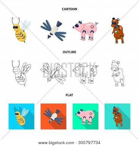 Vector Design Of Toy And Science Sign. Set Of Toy And Toy Vector Icon For Stock.