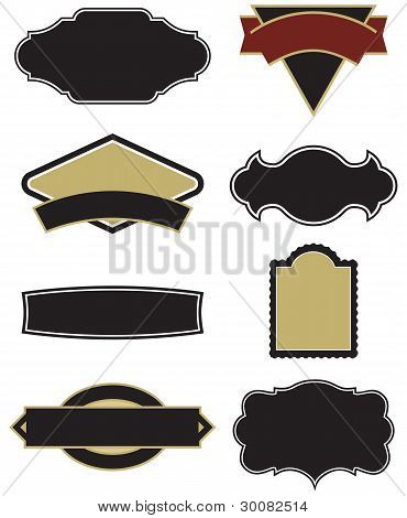 Set di 8 modelli icona/etichetta
