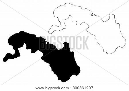 Plateau-central Region (regions Of Burkina Faso, Burkina Faso) Map Vector Illustration, Scribble Ske