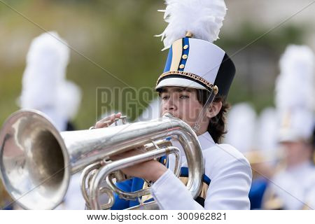 Wilmington, North Carolina, Usa - April 6, 2019: The North Carolina
Azalea Festival, Members Of The 