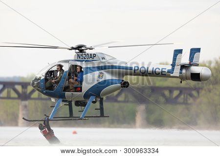 Louisville, Kentucky, Usa - April 13, 2019: Thunder Over Louisville, Louisville Metro Police Departm