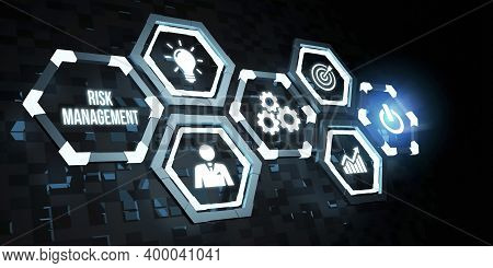Internet, Business, Technology And Network Concept. Risk Management And Assessment For Business Inve