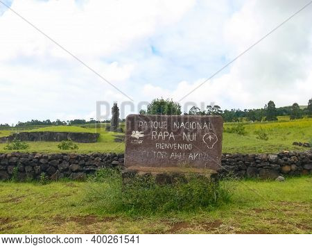 Angaroa, Easter Island, Chile - December 20, 2018: Orongo, The Relevance Of Easter Island. Orongo, T