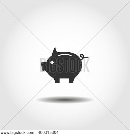 Piggy Bank Isolated Vector Icon. Business Design Element