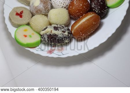 Tasty Multiple Sweet Stock On Plate