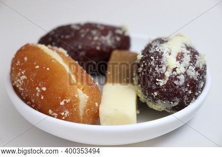 Tasty Multiple Sweet Stock On Plate