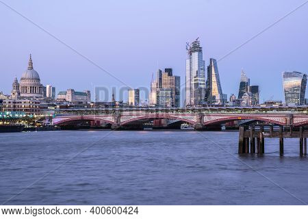 London City Centre During Sunset