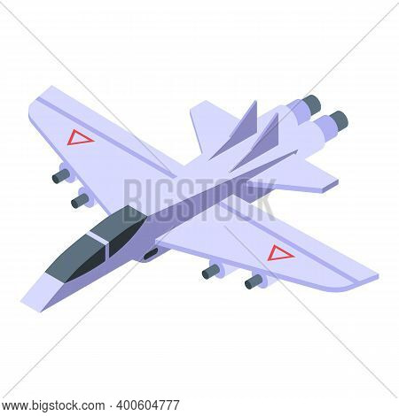 Aircraft Carrier Army Fighter Icon. Isometric Of Aircraft Carrier Army Fighter Vector Icon For Web D