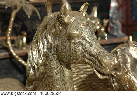 Egypt, Hurghada, 14,01,2009 Various Arabic Antique Objects Displayed In An Old Shop In The Bazaar. T