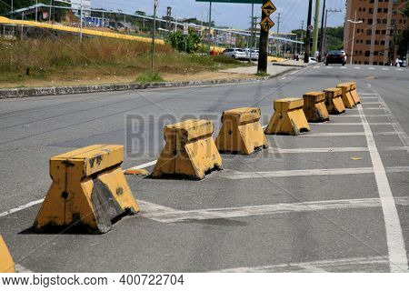 Street Blocked In Salvador