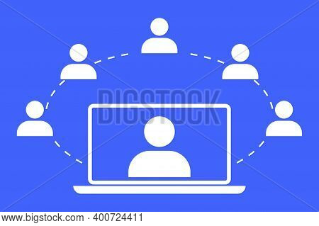 Social Communication Online. Global Social Network. Global Network Connection Concept. Stock Image.