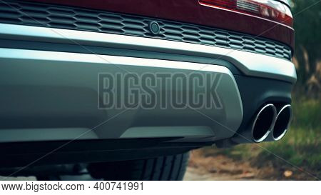 A Close Up Of A Car. High Quality Photo