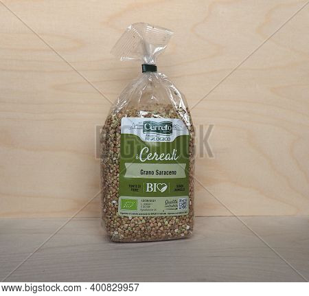 Reggio Emilia - Dec 2020: Packet Of Cerreto Buckweath