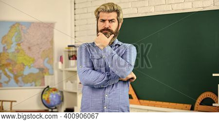 Private Lesson. Back To School. Study With Interest. Man Mentoring School Projects. School Subject. 