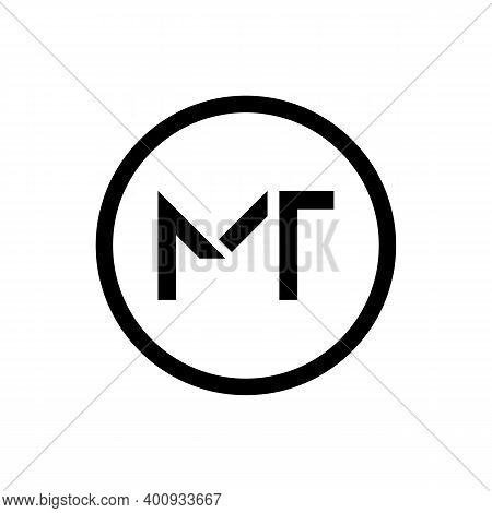 Initial Mt Letter Logo Design Vector Template. Abstract Letter Mt Logo Design
