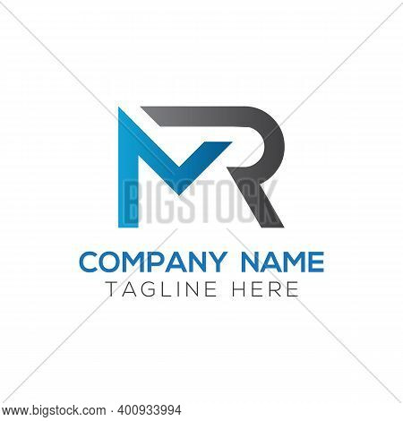 Initial Mr Letter Logo Design Vector Template. Abstract Letter Mr Logo Design