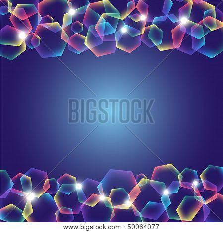 Rainbow Polygons With Lights