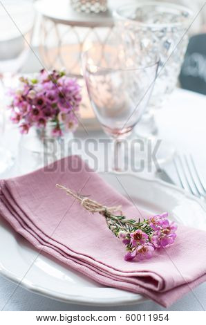 Festive Wedding Table Setting