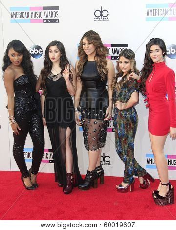 LOS ANGELES - NOV 24: Fifth Harmony at the 2013 American Music Awards at Nokia Theater L.A. Live on November 24, 2013 in Los Angeles, California