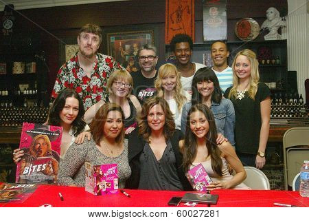 BURBANK, CA - FEBRUARY 16: The cast and crew of 