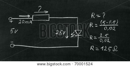 Calculate The Resistor.