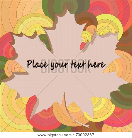 Maple leaf frame