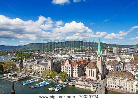 View of the Zurich donwtown (Switzerland, 2009)
