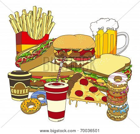 fast food set