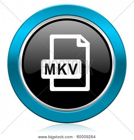mkv file glossy icon  
