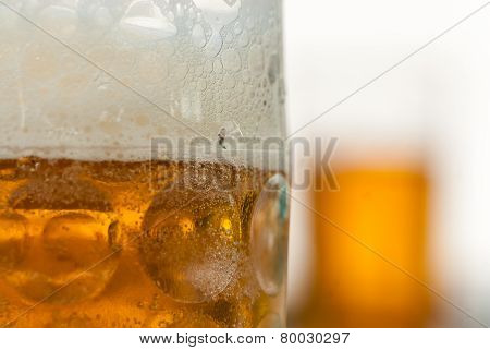 Close up of beer mug horizontal