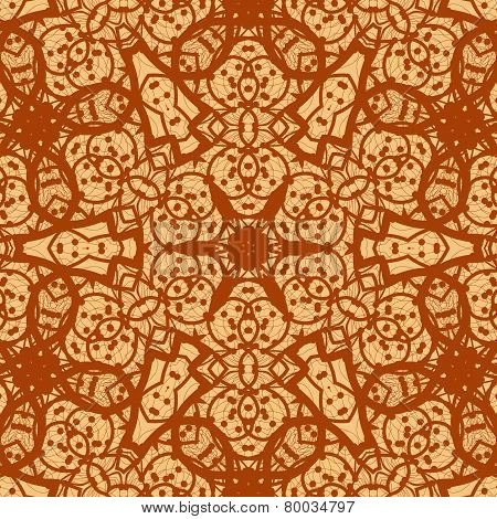 Seamless ornamental mandala background wallpaper. Vinatge design element.