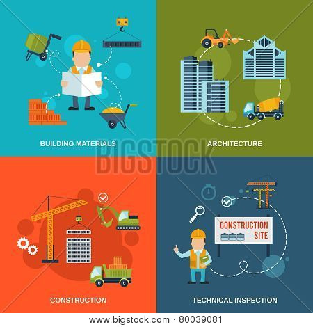 Construction Flat Icons