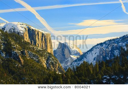 Yosemite ved solnedgang