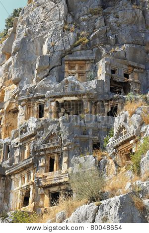 Ancient Dead Town In Myra Demre Turkey